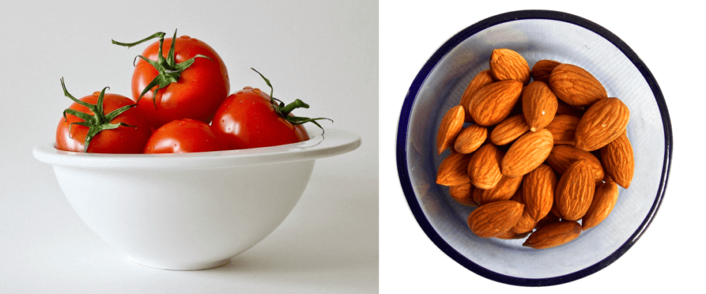 Tomato and Almonds - Beauty Tips By Nim - Nimisha Goyal - HashBUGS - BTN - Nimify Beauty - beautytipsbynim.com