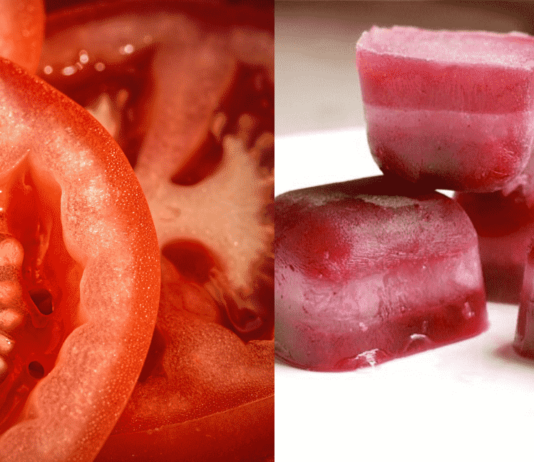 How To Make Tomato Ice Cubes For Skin Whitening - Beauty Tips By Nim - Nimisha Goyal - HashBUGS - BTN - beautytipsbynim.com