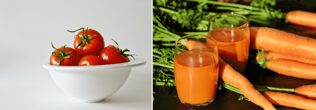Tomato Carrot - Beauty Tips By Nim - Nimisha Goyal - HashBUGS - BTN - beautytipsbynim.com