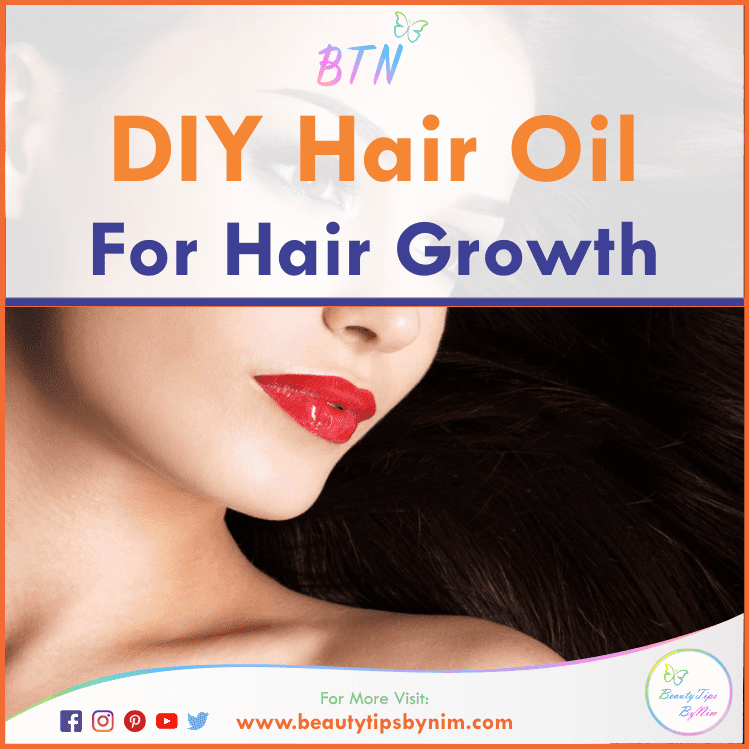 How To Make DIY Hair Oil For Hair Growth At Home - Beauty Tips By Nim