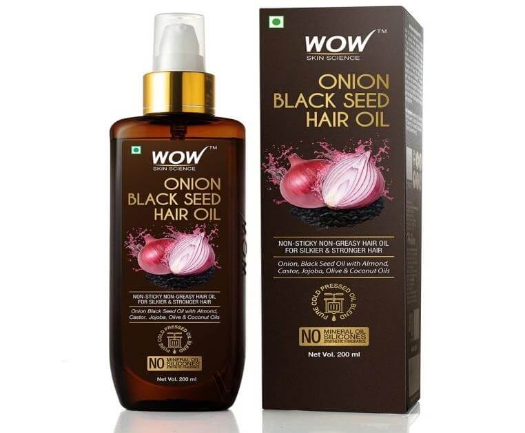 WOW Skin Science Onion Black Seed Hair Oil - Beauty Tips By Nim - Nimisha Goyal - HashBUGS - BTN - Nimify Beauty - beautytipsbynim.com
