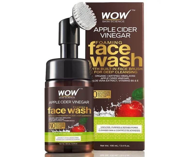 WOW Skin Science Apple Cider Vinegar Foaming Face Wash - Beauty Tips By Nim - Nimisha Goyal - HashBUGS - BTN - Nimify Beauty - beautytipsbynim.com