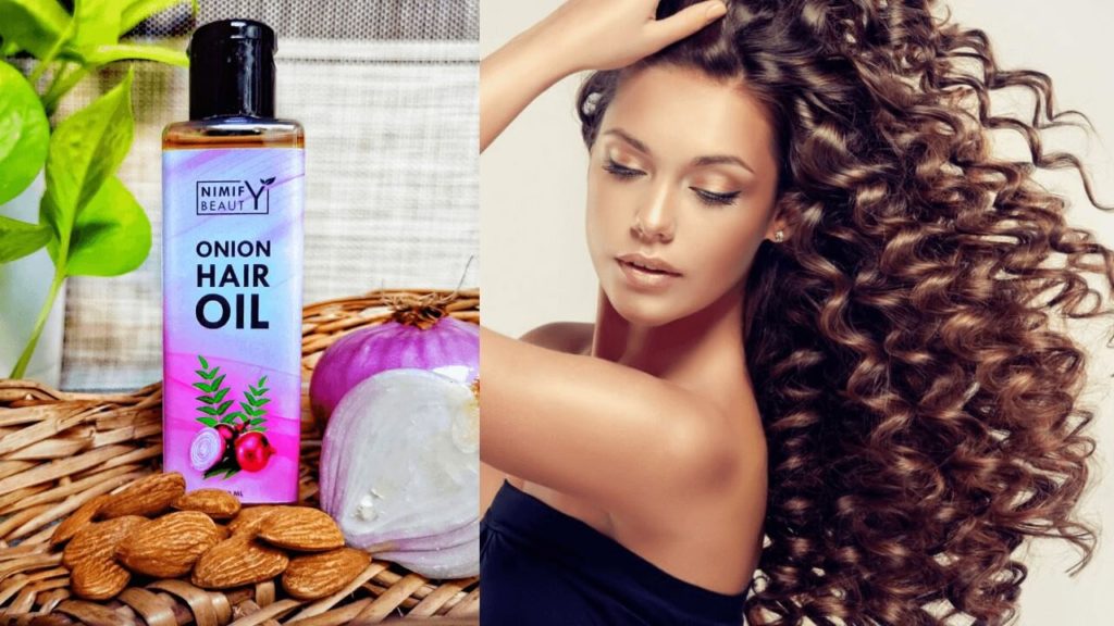 Nimify Beauty Onion Hair Oil - Oil Your Hair To Make It More Manageable - Hair Care Routine for Curly Hair With Pictures - Beauty Tips By Nim - Nimisha Goyal - HashBUGS - BTN - beautytipsbynim.com