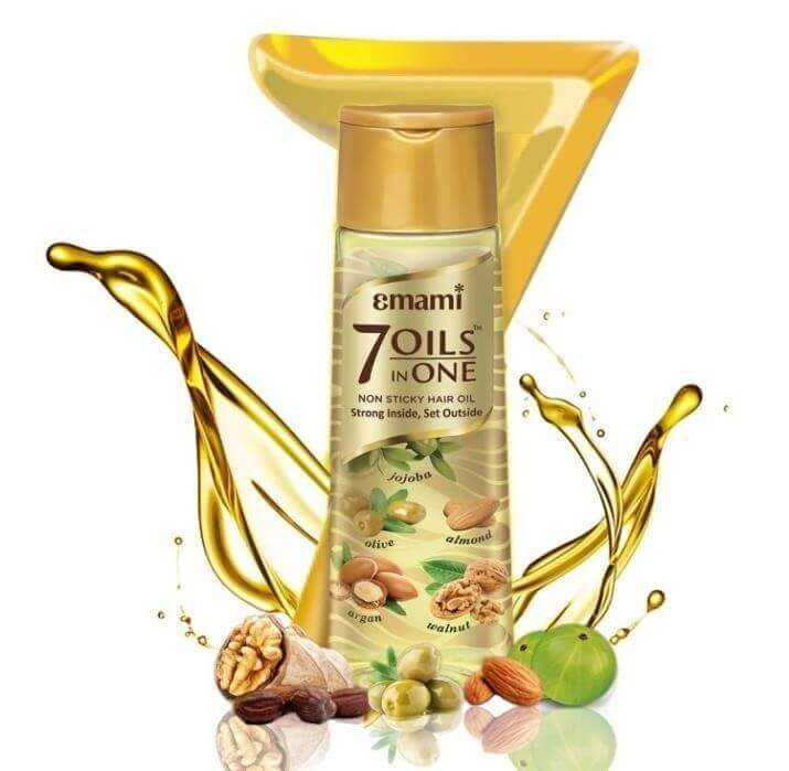 7. Emami 7 Oils in One Non-Sticky Hair Oil Strong Inside