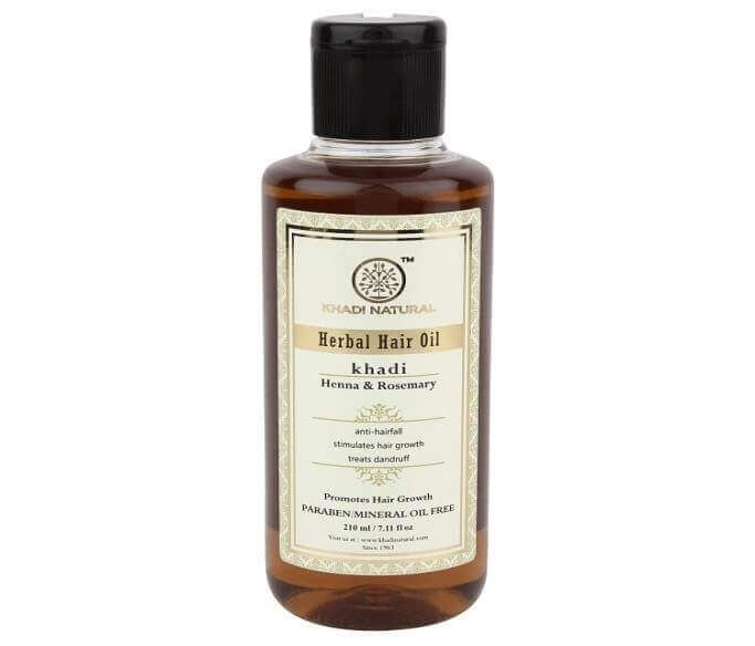 8. Khadi Natural Rosemary And Henna Hair Oil