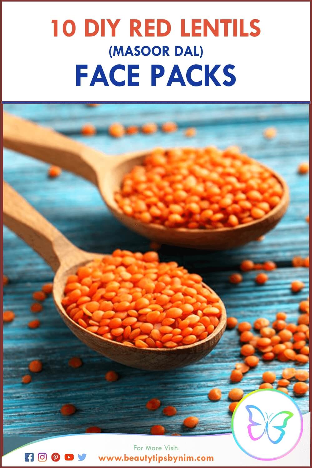 DIY Red Lentils or Masoor Dal Face Packs