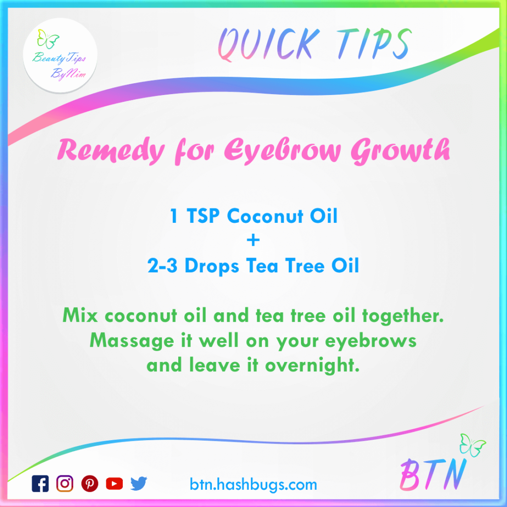 12. Remedy for eyebrows growth 1-beauty tips by nim (1)