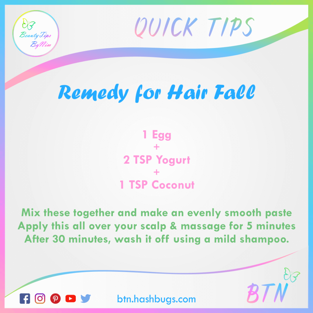 12. Remedy for hair fall 1-beauty tips by nim (1)