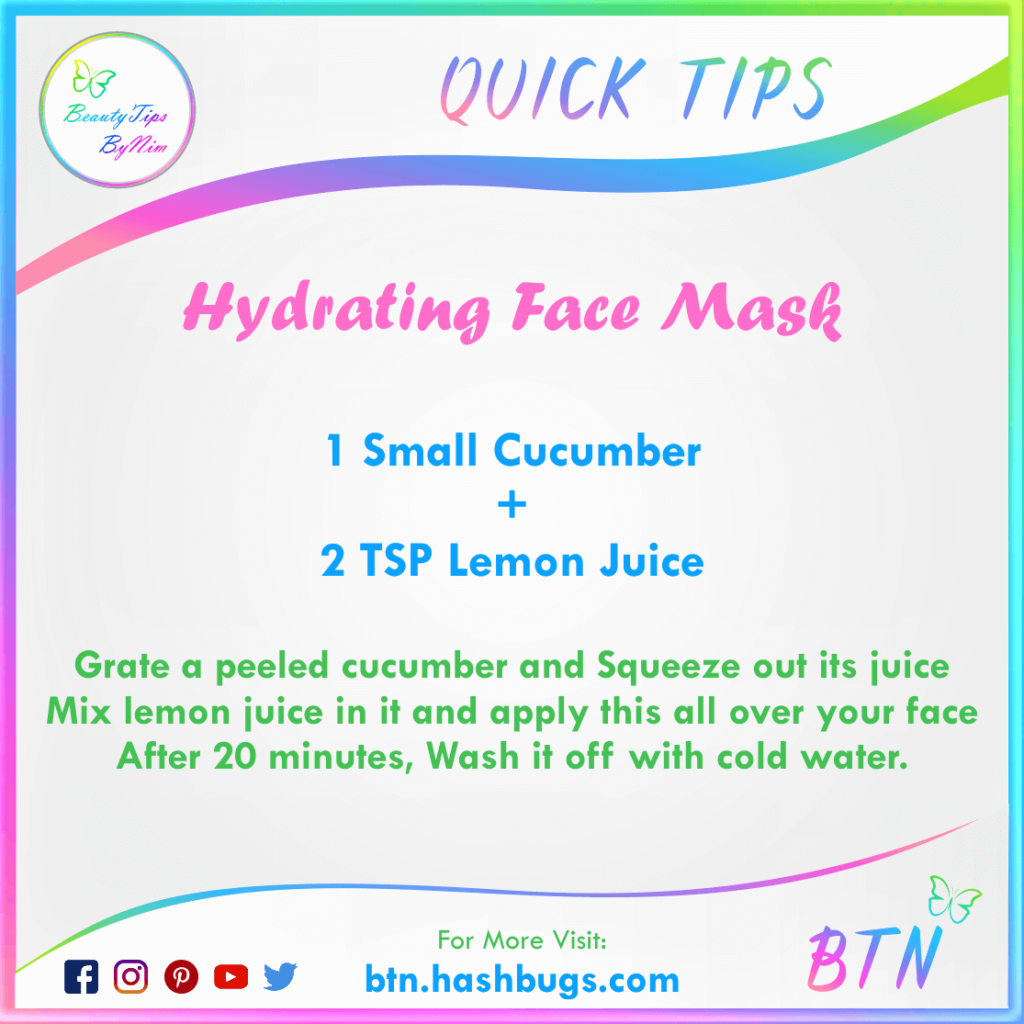 24. Hydrating Face Mask Cucumber 1-beauty tips by nim (1)